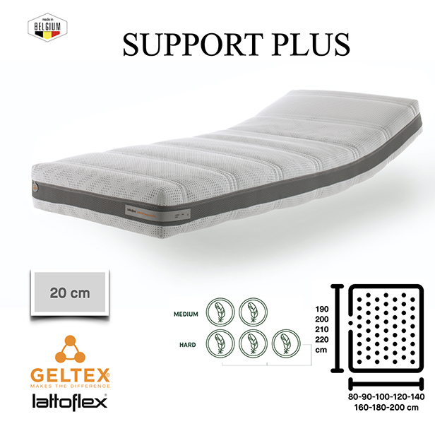 Support Plus Lattoflex - 18cm Support Geltex 